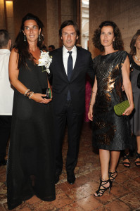 Elisabetta and Pietro Beccari with jewellery designer Osanna Visconti di Modrone